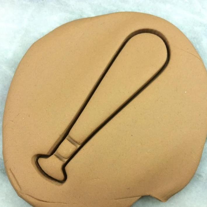 Baseball Bat Cookie Cutter Detailed