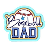 Baseball Dad Cookie Cutter | Stamp | Stencil #1 Wedding / Baby / V Day Cookie Cutter Lady 