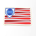 Baseball Flag Cookie Cutter | Stamp | Stencil #1