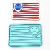 Baseball Flag Cookie Cutter | Stamp | Stencil #1