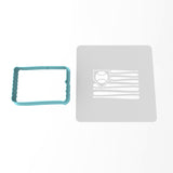 Baseball Flag Cookie Cutter | Stamp | Stencil #1