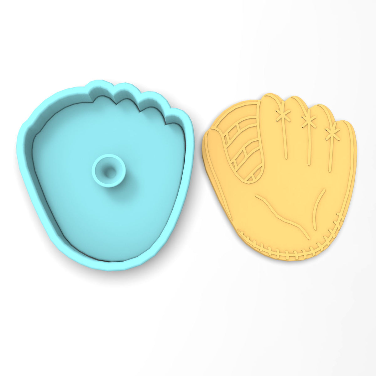 Baseball Glove Cookie Cutter | Stamp | Stencil #1