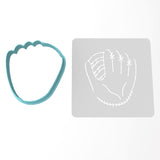 Baseball Glove Cookie Cutter | Stamp | Stencil #1