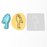 Baseball Pitcher Cookie Cutter | Stamp | Stencil #3