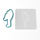 Baseball Pitcher Cookie Cutter | Stamp | Stencil #3