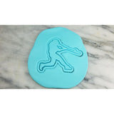 Baseball Player Homerun Cookie Cutter  Stamp & Outline #1