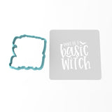 Basic Witch Cookie Cutter | Stamp | Stencil #1