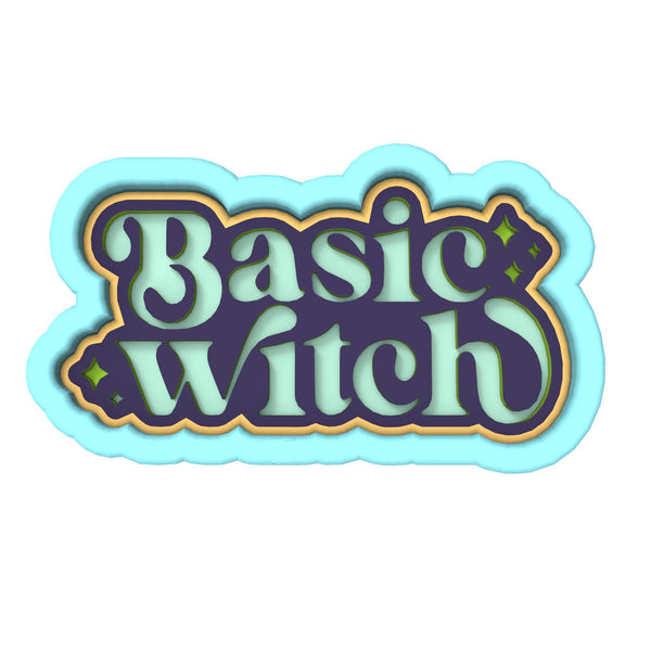 Basic Witch Cookie Cutter | Stamp | Stencil #2