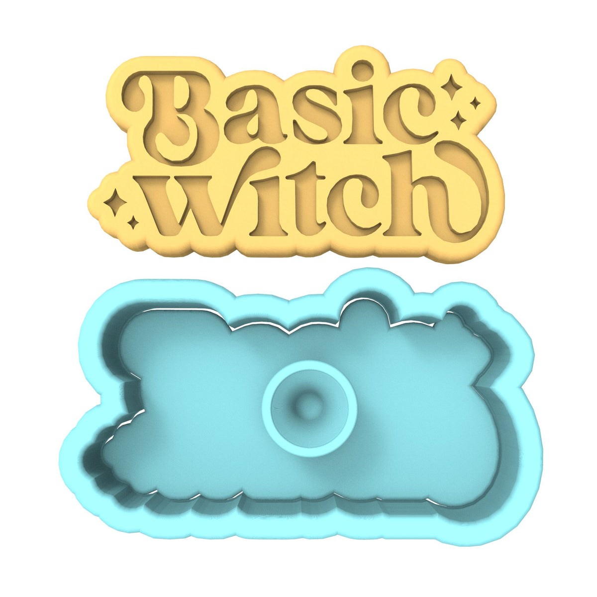 Basic Witch Cookie Cutter | Stamp | Stencil #2