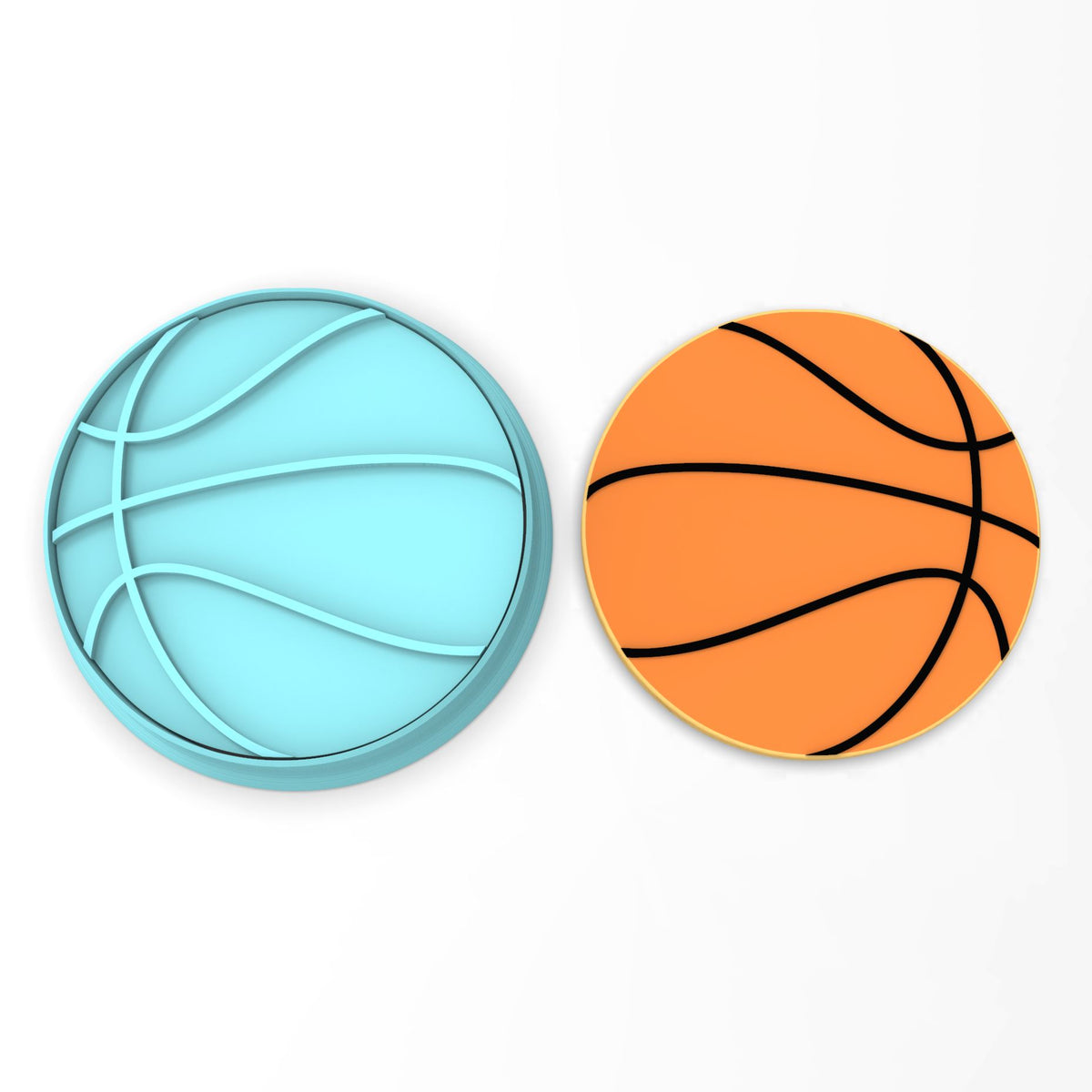 Basketball Cookie Cutter | Stamp | Stencil #1