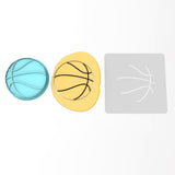 Basketball Cookie Cutter | Stamp | Stencil #1