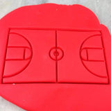Basketball Court Cookie Cutter  Outline & Stamp
