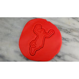 Basketball Player Dunk Cookie Cutter  Stamp & Outline #1