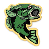 Bass Cookie Cutter | Stamp | Stencil #1 Boys/ Army / Outdoorsman Cookie Cutter Lady 