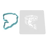 Bass Cookie Cutter | Stamp | Stencil #1 Boys/ Army / Outdoorsman Cookie Cutter Lady 2 Inch Small Cupcake Cutter Only Yes