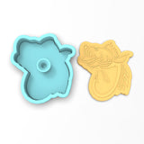 Bass Hook Cookie Cutter | Stamp | Stencil #1