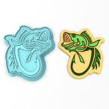Bass Hook Cookie Cutter | Stamp | Stencil #1