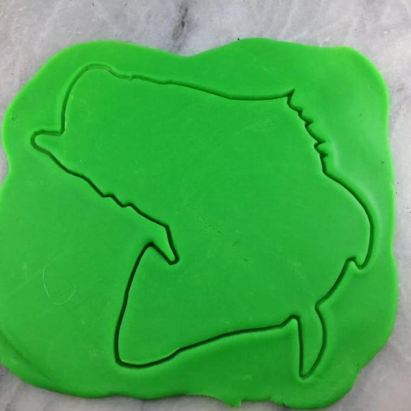 Bass Outline Cookie Cutter #2 - Boys/ Army / Outdoorsman