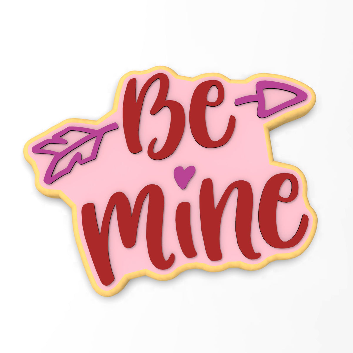 Be Mine Cookie Cutter | Stamp | Stencil #1