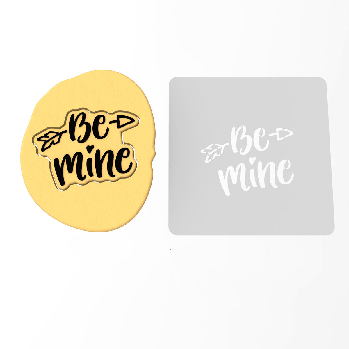 Be Mine Cookie Cutter | Stamp | Stencil #2 Wedding / Baby / V Day Cookie Cutter Lady 