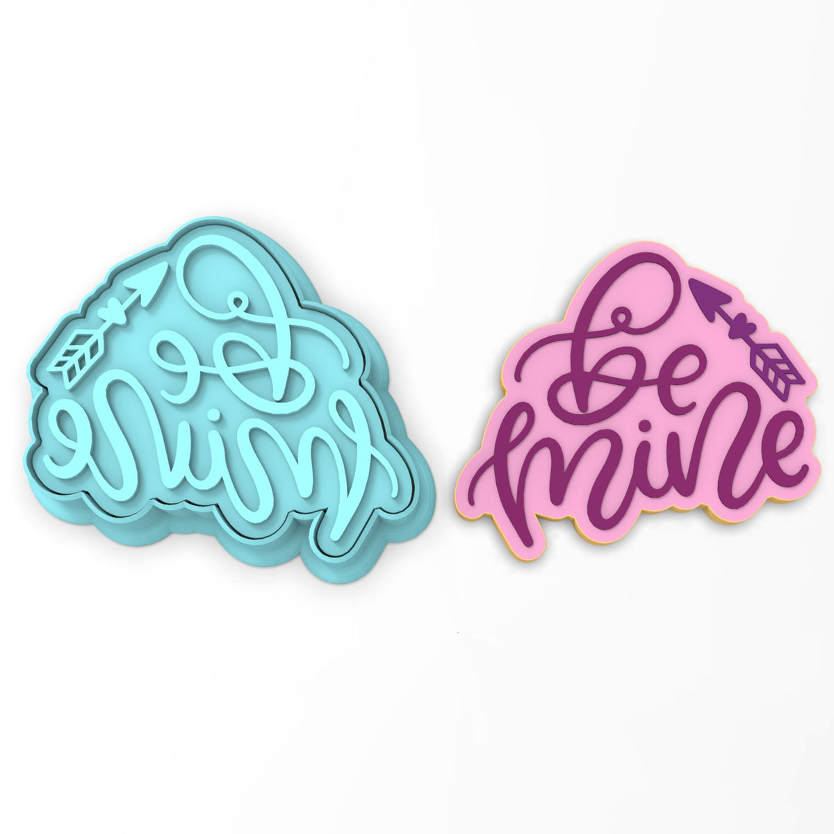 Be Mine Cookie Cutter | Stamp | Stencil #2