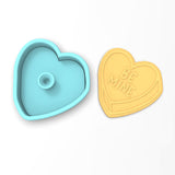Be Mine Valentine Candy Heart Cookie Cutter | Stamp | Stencil