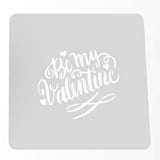 Be My Valentine Cookie Cutter | Stamp | Stencil #1 Wedding / Baby / V Day Cookie Cutter Lady MINI - 2 Inches (5cm) Stencil ONLY 