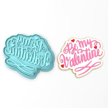 Be My Valentine Cookie Cutter | Stamp | Stencil #1