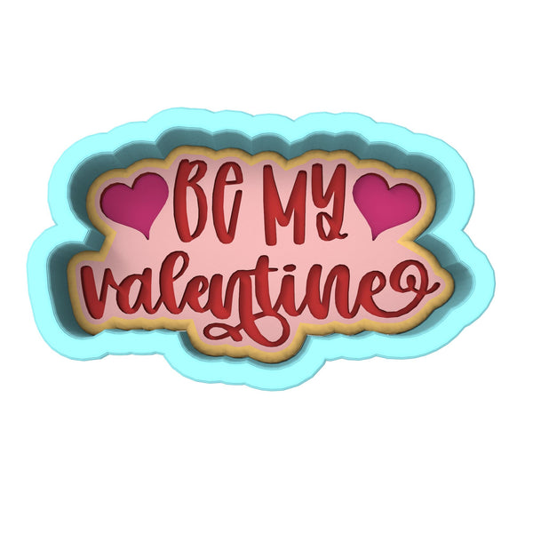 Be My Valentine Cookie Cutter | Stamp | Stencil #3 Wedding / Baby / V Day Cookie Cutter Lady 