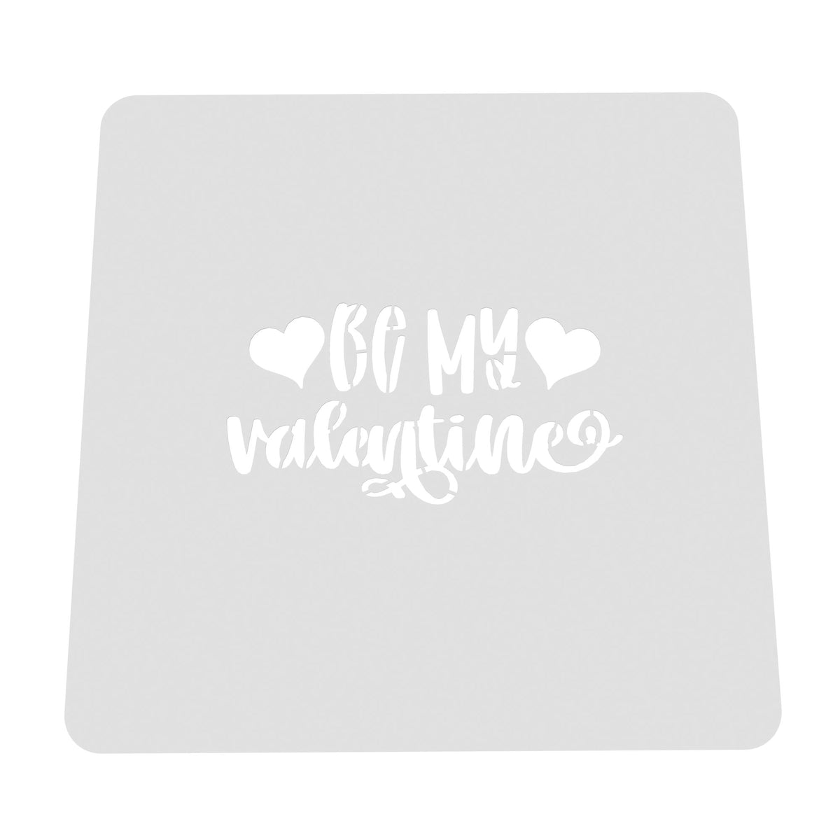 Be My Valentine Cookie Cutter | Stamp | Stencil #3 Wedding / Baby / V Day Cookie Cutter Lady MINI - 2 Inches (5cm) Stencil ONLY 