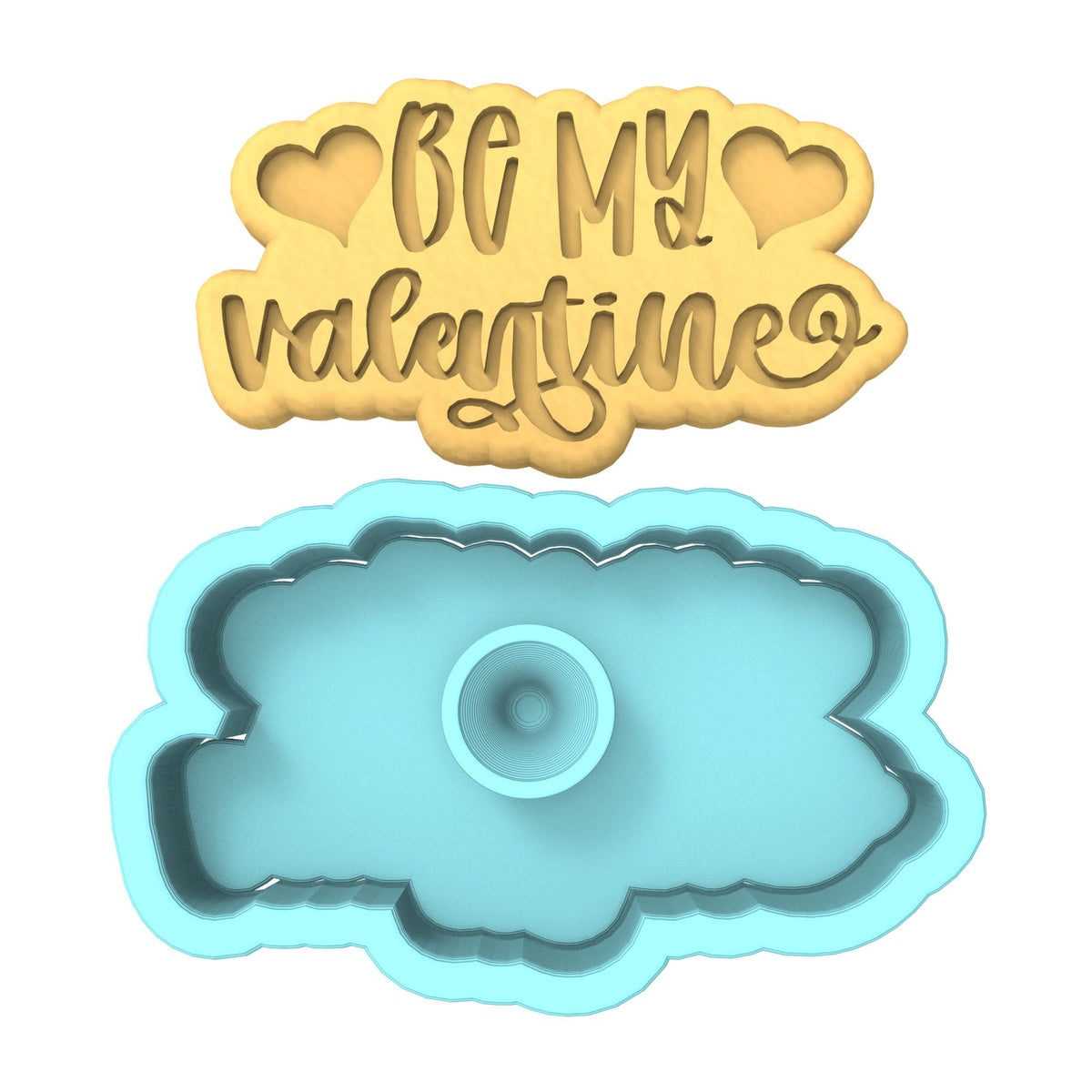 Be My Valentine Cookie Cutter | Stamp | Stencil #3 Wedding / Baby / V Day Cookie Cutter Lady 