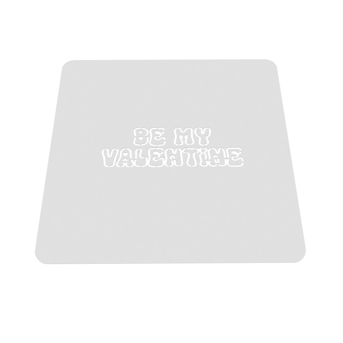 Be My Valentine Cookie Cutter | Stamp | Stencil Wedding / Baby / V Day Cookie Cutter Lady MINI - 2 Inches (5cm) Stencil ONLY 