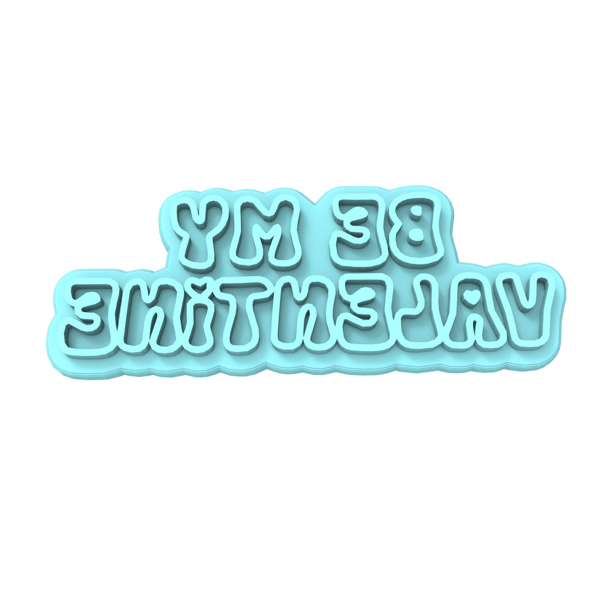 Be My Valentine Cookie Cutter | Stamp | Stencil Wedding / Baby / V Day Cookie Cutter Lady MINI - 2 Inches (5cm) Stamp ONLY 