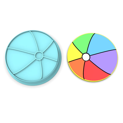 Beach Ball Cookie Cutter | Stamp | Stencil #1
