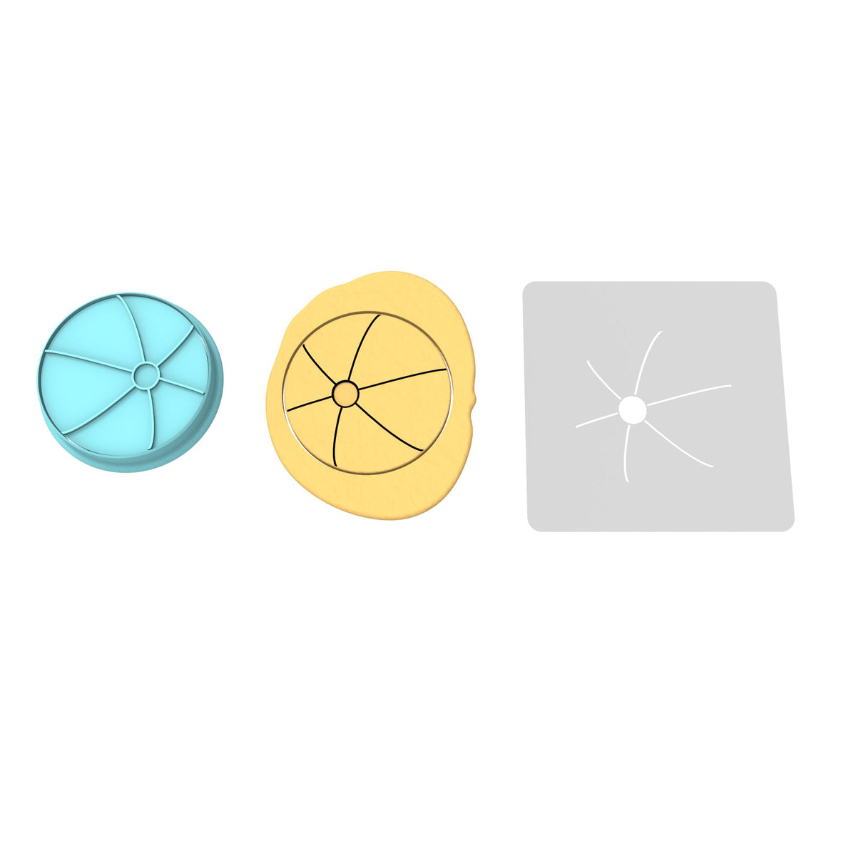 Beach Ball Cookie Cutter | Stamp | Stencil #1