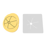 Beach Ball Cookie Cutter | Stamp | Stencil #1