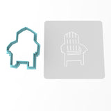 Beach Chair Cookie Cutter | Stamp | Stencil #1