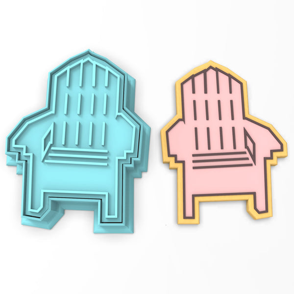 Beach Chair Cookie Cutter | Stamp | Stencil #1