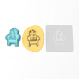 Beach Chair Cookie Cutter | Stamp | Stencil #1