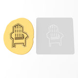 Beach Chair Cookie Cutter | Stamp | Stencil #1