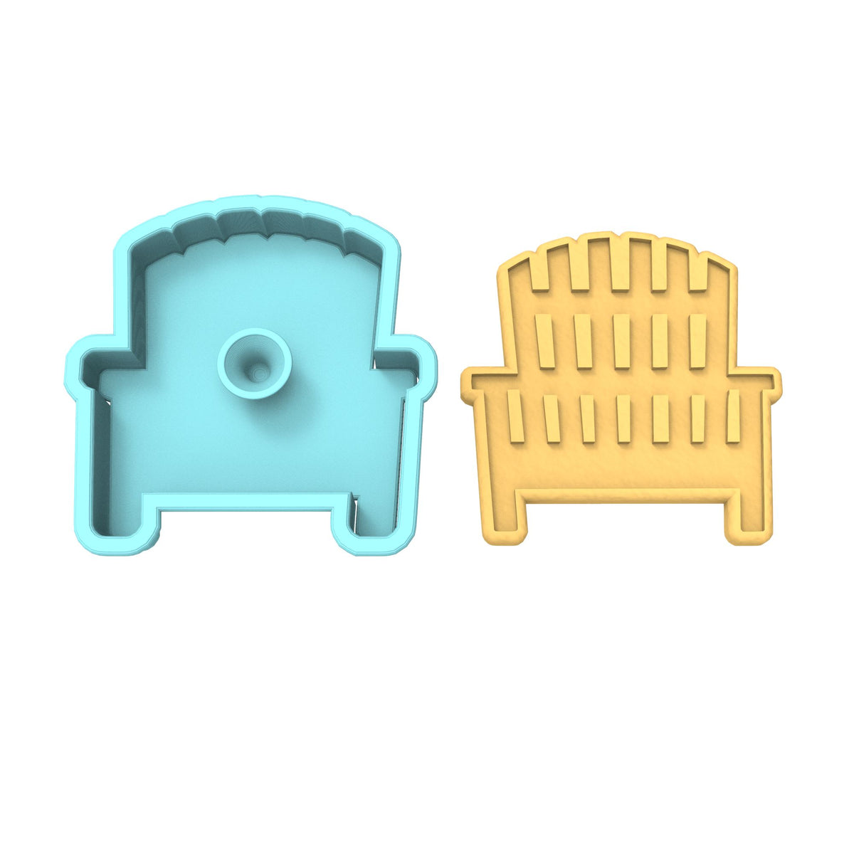 Beach Chair Cookie Cutter | Stamp | Stencil #2