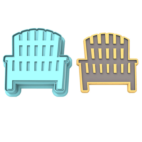 Beach Chair Cookie Cutter | Stamp | Stencil #2