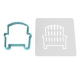 Beach Chair Cookie Cutter | Stamp | Stencil #2