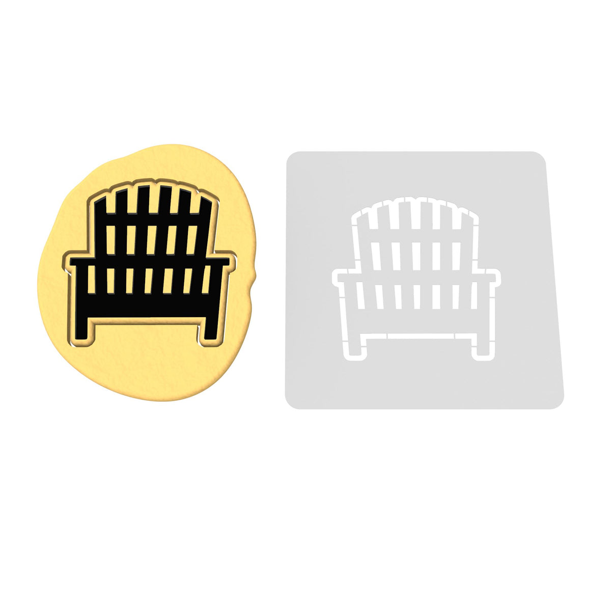 Beach Chair Cookie Cutter | Stamp | Stencil #2