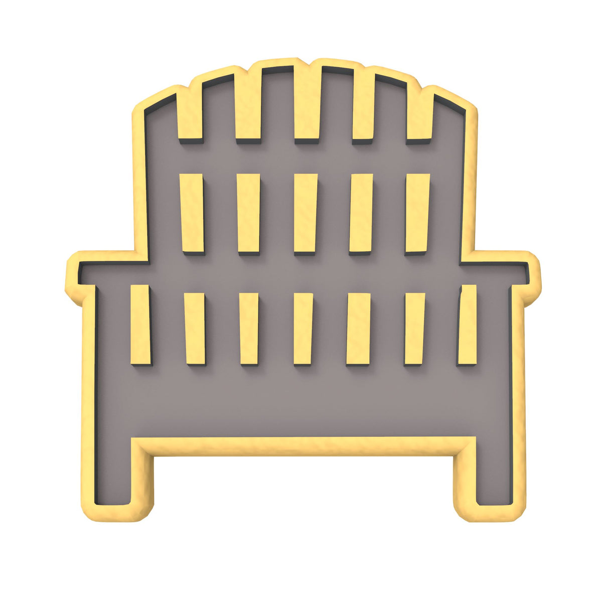 Beach Chair Cookie Cutter | Stamp | Stencil #2