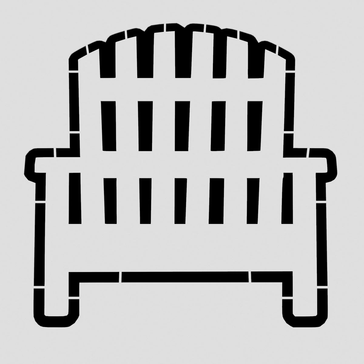 Beach Chair Cookie Cutter | Stamp | Stencil #2