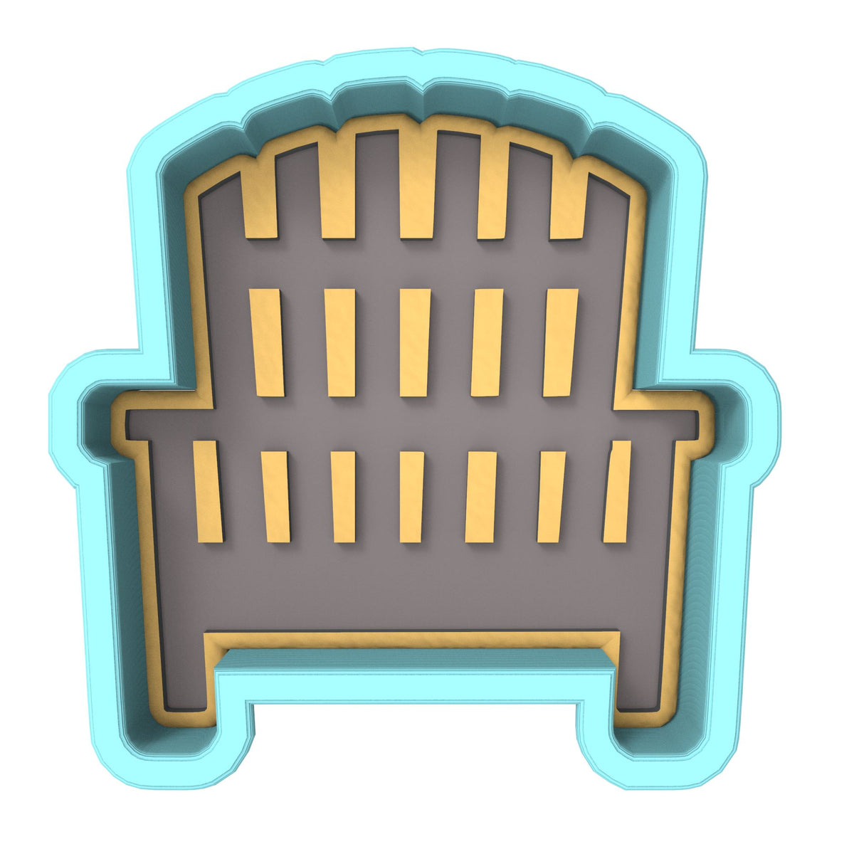 Beach Chair Cookie Cutter | Stamp | Stencil #2