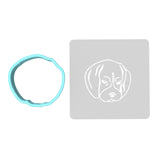Beagle Cookie Cutter | Stamp | Stencil #1 Animals & Dinosaurs Cookie Cutter Lady MINI - 2 Inches (5cm) **BUNDLE** Cutter + Stencil 