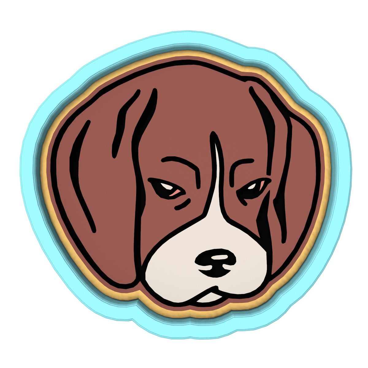 Beagle Cookie Cutter | Stamp | Stencil #1 Animals & Dinosaurs Cookie Cutter Lady 
