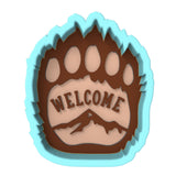 Bear Claw Welcome Cookie Cutter | Stamp | Stencil #1 Wedding / Baby / V Day Cookie Cutter Lady 